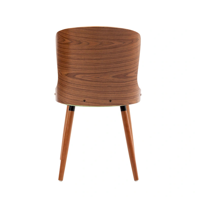 Karr Armless Dining Chairs Set of 2, Beech Wood Back & Legs