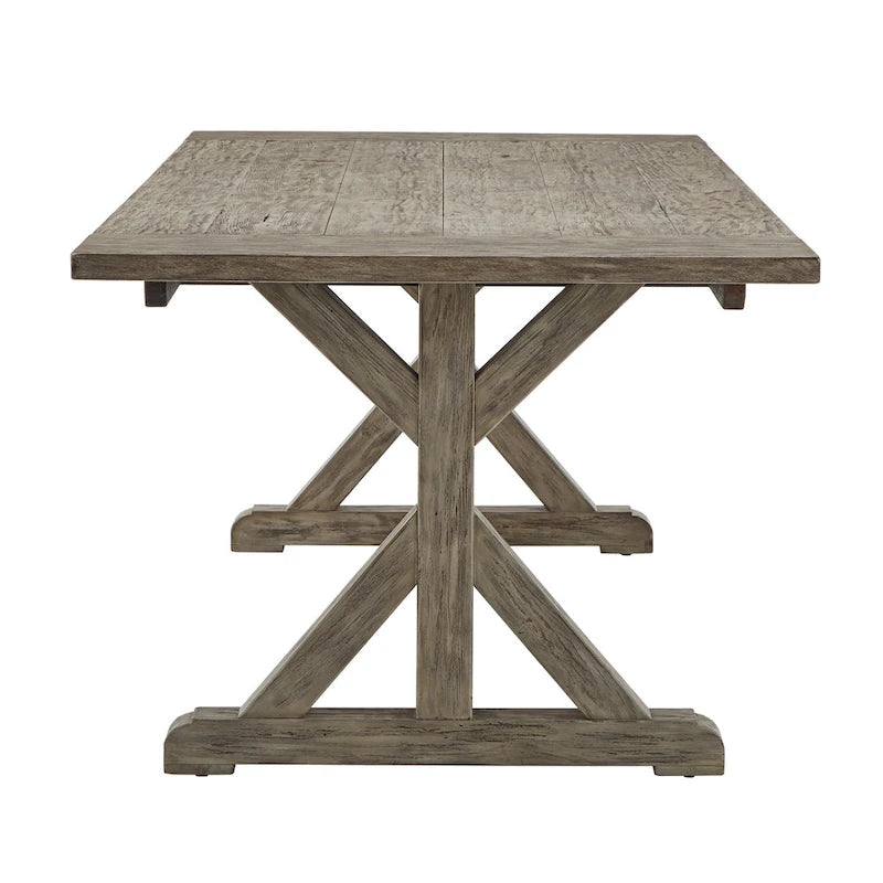 Paloma Antique Grey Reclaimed Wood Dining Set by