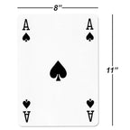 GSE 8x11 Super Jumbo Playing Cards, Giant Playing Card Deck, Oversize Large Huge Playing Cards for All Ages