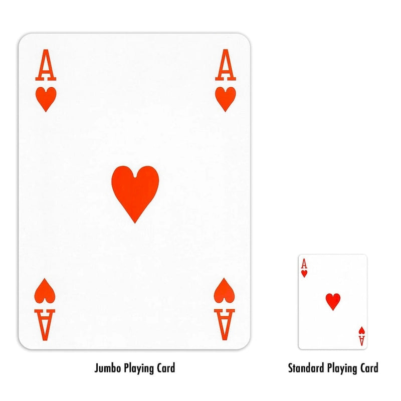 GSE 8x11 Super Jumbo Playing Cards, Giant Playing Card Deck, Oversize Large Huge Playing Cards for All Ages
