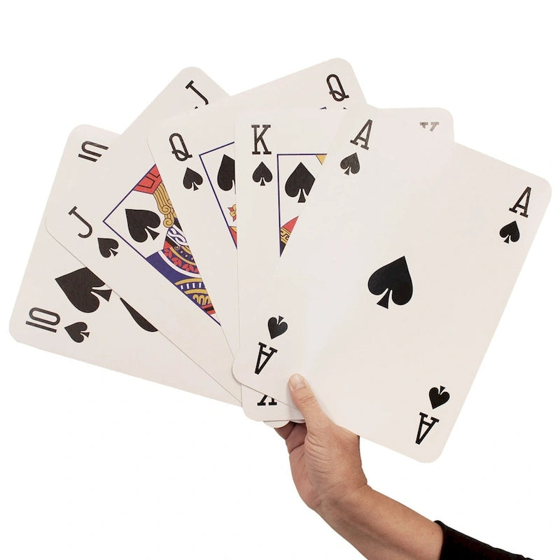 GSE 8x11 Super Jumbo Playing Cards, Giant Playing Card Deck, Oversize Large Huge Playing Cards for All Ages