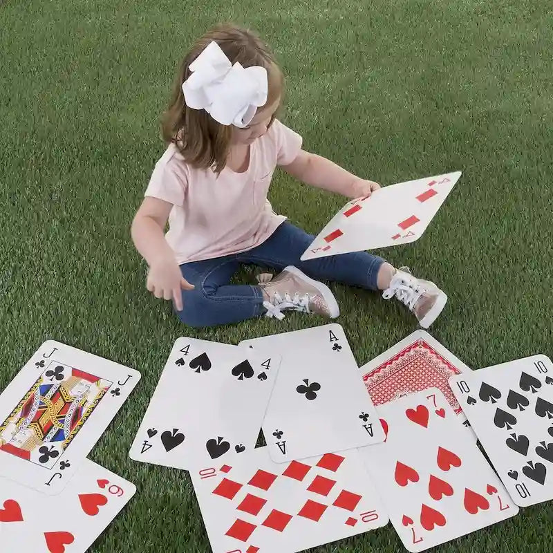 GSE 8x11 Super Jumbo Playing Cards, Giant Playing Card Deck, Oversize Large Huge Playing Cards for All Ages