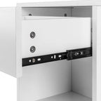 Set of 2 Bedroom Storage End Beside Table 1 Drawer Nightstand