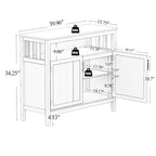 Nestfair Kitchen Storage Sideboard With 2 Shelves