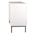 Cordilia 79-inch White Reclaimed Pine and Iron Contemporary 4-Door Sideboard