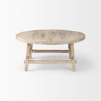 Rosie Blonde Solid Wood 36 Round Coffee Table - 36L x 36W x 16H