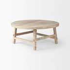 Rosie Blonde Solid Wood 36 Round Coffee Table - 36L x 36W x 16H