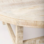 Rosie Blonde Solid Wood 36 Round Coffee Table - 36L x 36W x 16H