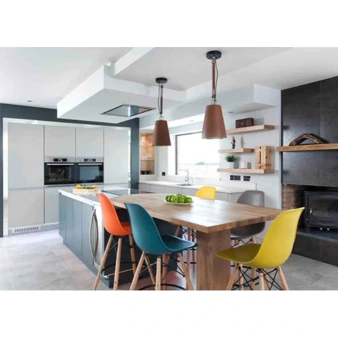 Set of 2 Modern 28 Color Seat Height DSW Molded Armless Plastic Counter Bar Stool Natural Wood Eiffel Dowel Legs Kitchen