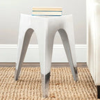  Lorelei Triangle Silver Side Table - 15.8 x 15.8 x 21.3 - 14Wx16Dx21H
